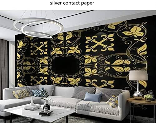 Duvar kağıdı Duvar Duvar Altın Süs Koyu Davetiye olarak Kullanılabilir Renk Kendinden Yapışkanlı Çıkarılabilir Peel & Sopa Duvar