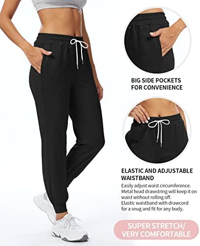 Kadın Baggy Sweatpants Yüksek Waisted Joggers ıçin Cepler ıle Salonu İpli Spor Pantolon Yoga Egzersiz Koşu