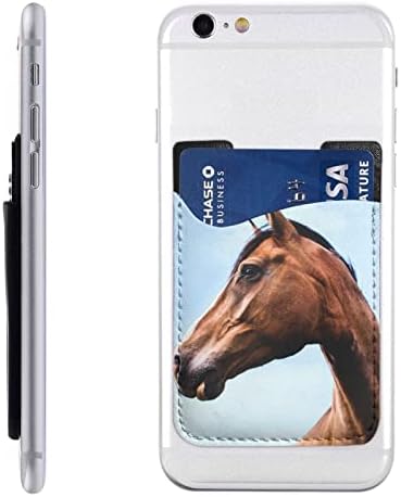 Telefonun Arkası için Hayvan Midilli Atı Kart Tutacağı Kredi Kartı Tutacağı Olarak Cüzdanın Üzerine Yapışkan Çubuk Cep Telefonu