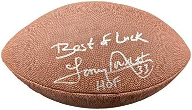 Tony Dorsett, Wilson NFL Futbol JSA İmzalı Futbol Toplarını İmzaladı