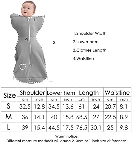 Zıgjoy Bebek Giyilebilir Battaniye ile 2-Yönlü Fermuar %100 % Pamuk Giyilebilir Battaniye Bebek Uyku Tulumu Yumuşak Hafif Kundak