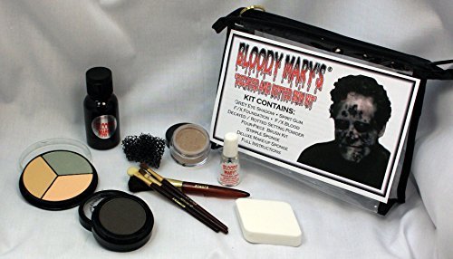 Çürümüş ve Çürümüş Cilt Bloody Mary Tarafından Özel Efektler Makyaj Seti-Cadılar Bayramı Kostümü SFX Makyajı-FX Fondöten ve Kan,