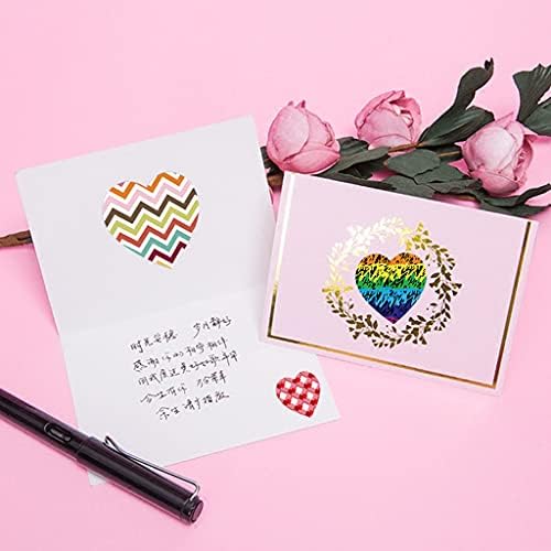 GBENM Çok Amaçlı Düğün Parti Hediye Zarf Malzemeleri Kırtasiye Kalp Şeklinde Etiket sevgililer Günü Kırtasiye PartySticker