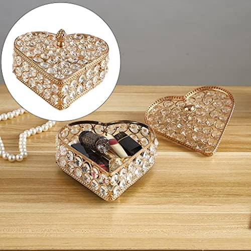 Homyl kristal takı biblo kutusu takı depolama Organizatör Sevgililer günü küpe kız için