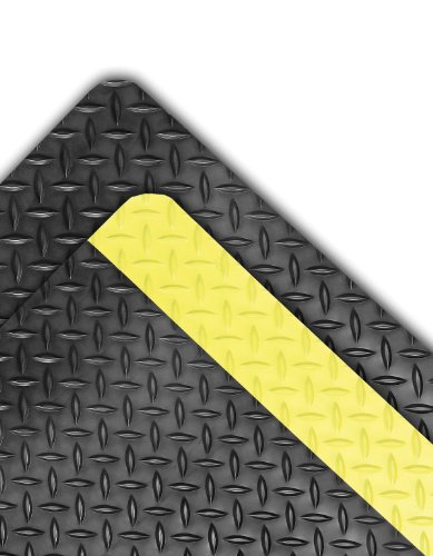 NoTrax 990 Dura Trax ® Grande ™ Ağır Hizmet Tipi Laminat Yorulma Önleyici Mat, 3' X 5 ' Sarı / Siyah