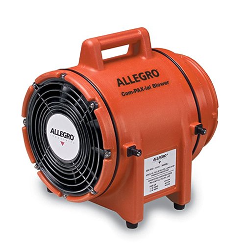 Allegro Industries 9538 Plastik Kompakt Patlamaya Dayanıklı Üfleyici, AC, 8, Turuncu, Uzunluk 13.22 Genişlik 11.96 Yükseklik