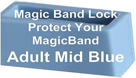 Sihirli Bant Kilitleri Magicband'ınızı korur (2.0 içerir) Renk, Boyut ve Miktar Seçimi (Yetişkin Orta Mavi)