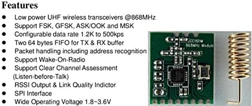 yeni 2 ADET cc1101 868 mhz Kablosuz Modülü