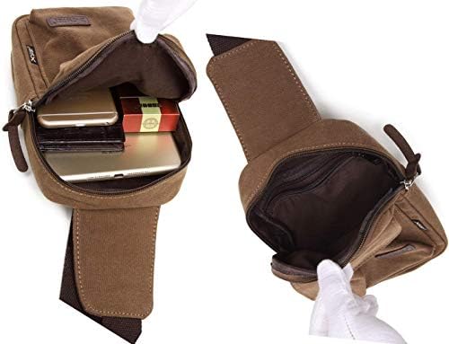 Wxnow tek kollu çanta Adam Çanta Küçük Sırt Çantası Omuz Crossbody Çanta Seyahat Çantası Mini Göğüs Paketi Erkekler ve Kadınlar