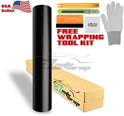 EZAUTOWRAP Ücretsiz Aracı Kiti Mat Düz Siyah Vinil Wrap Sticker Çıkartma Film Levha Hava Yayın Kabarcık Ücretsiz Kendinden Yapışkanlı