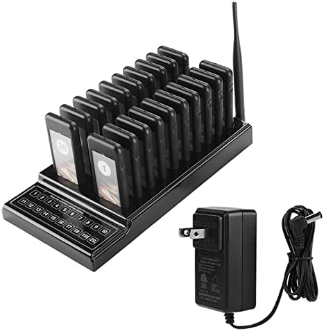 Yivibe Konuk Çağrı Sistemi, ABD Plug 100-240 V Restoran Çağrı Cihazı Yüksek Hassasiyet Kablosuz için Otel için Ofis