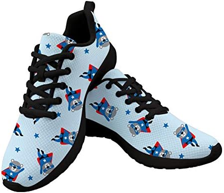 Moda Gençler Hayvan Baskı Desen Sneakers Kadın Kızlar Örgü spor Ayakkabı Açık Koşu Atletik koşu ayakkabıları Boyutu 6