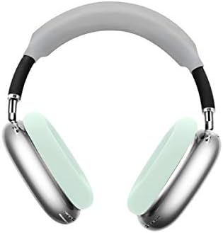 AirPods Max için Kourpar Kafa Gölgelik Kapağı Üst Ped Kol Kulak Yastık Koruyucu Kapak Apple ile Uyumlu Aşırı Kulak Kulaklık Kulak