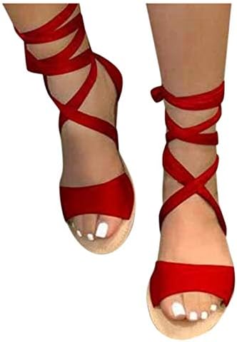 Padaleks kadın Yaz Sandalet Bohemian Ayak Bileği Kayışı Rahat Flip Flop Bayanlar Plaj Daireler rahat yürüyüş ayakkabısı