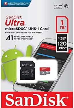 Ultra 1 TB microSDXC Çalışır Samsung Galaxy S III Mini Artı tarafından Doğrulanmış SanFlash ve SanDisk (A1/C10/U1/8 k / 120MBs)