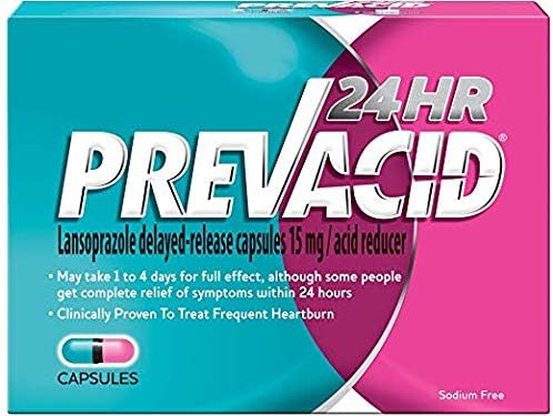Prevacid 24 Saat, 15 mg Kapaklar Süper Sayım Değeri 3 Paket (Her Biri 28 Sayım) Jta