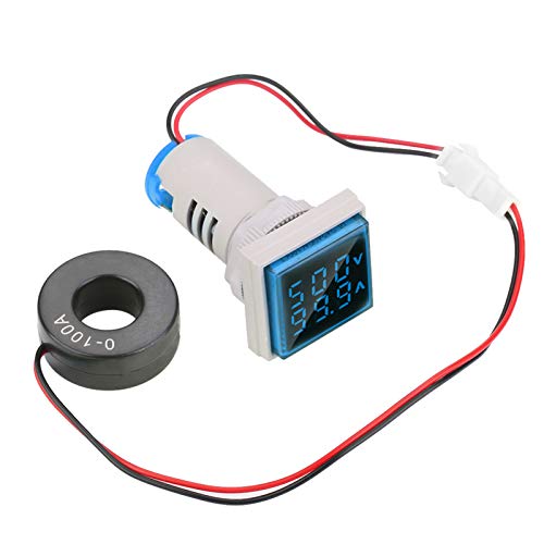 Voltmetre, AC Gerilim Test Cihazı, LED Ekran Devre Gerilimi için Zarif Devre Akımı (Mavi)