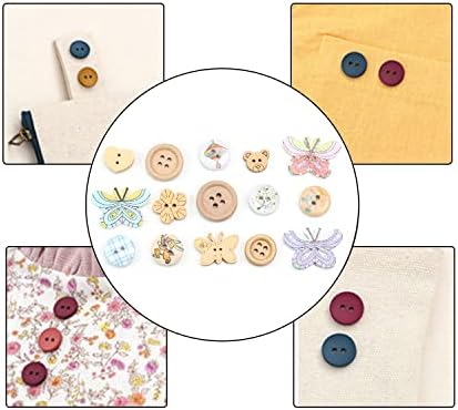 Momax 1/2 Düğmeler için Dikiş, 12 Renkler Çeşitli 4 Delik Düğmeler DIY Dekorasyon Zanaat Paketi için 150 Adet ile Kutusu
