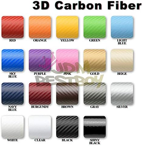 4x 8 (10 cm x 20 cm) Örnek 3D Sky Blue Karbon Fiber Mat Dokulu Vinil Wrap Araba Dekorasyon Sticker Hava Relasese Kabarcık Ücretsiz