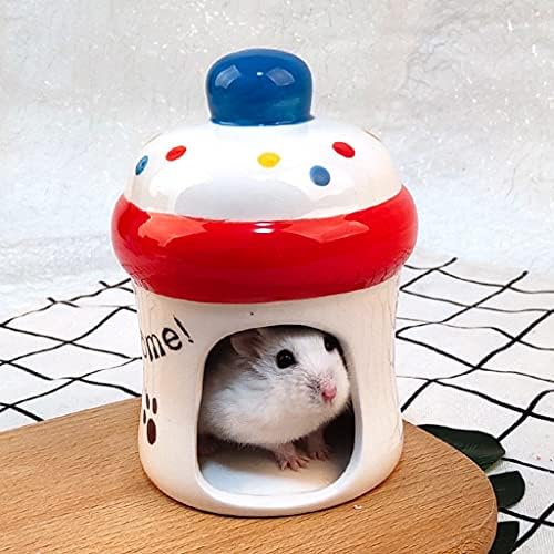 SANGHAİ Küçük Hayvan Hideout Anti-Çiğnemek Seramik Evi Deodorant, Mini Hayvanlar için Gerbils Kürkü Hamster Fareler Sıçan Hediye