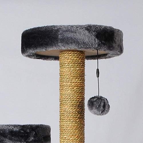 TBANG Kedi Ağacı Büyük kedi Platformu Peluş kedi tırmalama sütunu Peluş Kitty kedi tırmalama panosu Yosun Sütun 5240151 cm