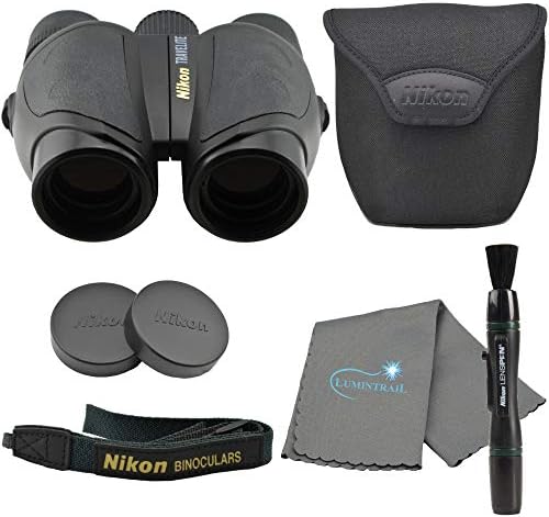 Nikon Travelite 10x25 Kompakt Dürbün, Nikon Lens Kalemi ve Lumintrail Temizleme Bezi ile Siyah Paket