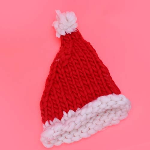 PRETYZOOM El Örme Şapka Noel Süsler Yün Xmas Parti Yeni Yıl Dekorasyon ıçin Cosplay (Kırmızı Yetişkin)