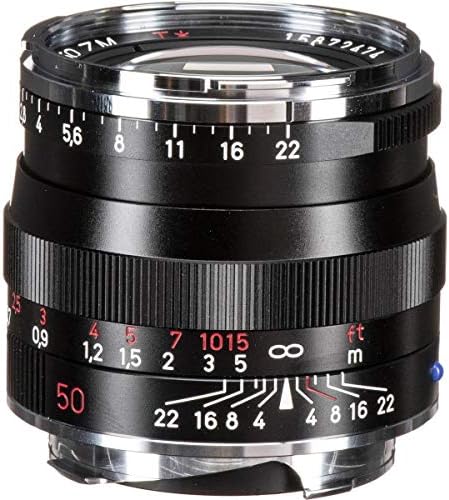 Zeiss 50mm f / 2.0 T * Düzlemsel, ZM Lens Ikon & Leica M Dağı Telemetre Kameralar, Siyah (Açık Kutu)