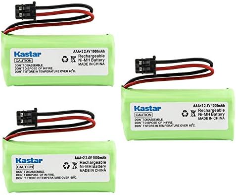 Kastar 3-Paketi AAAX2 2.4 V MSM 1000 mAh Ni-Mh şarj edilebilir pil için Uniden BT-1008 BT-1016 BT1008S DECT20602 DECT 2080 DECT