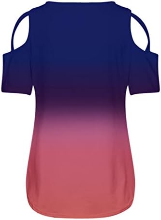 KANGMOON kadın Rahat Yaz Kısa Kollu Gevşek Strappy Soğuk Omuz Temel T Shirt Bluz S-XXL Tops