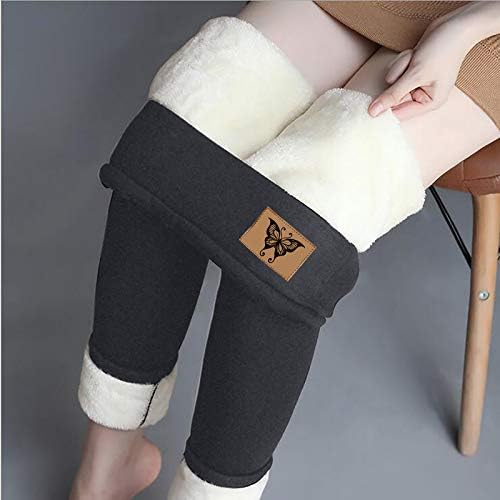 Tenworld B Kış Tayt Kadınlar ıçin Yüksek Belli Trendy Rahat Polar Astarlı Sıkı Kalın Termal Yoga Uzun Pantolon Tayt