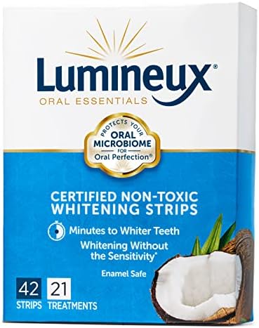Lumineux Oral Essentials Diş Beyazlatma Şeritleri-21 Tedavi-Diş Hekimi Formüle Edilmiş ve Sertifikalı Toksik Olmayan-Hassasiyet