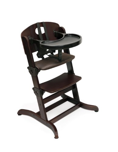Porsuk Sepeti Evolve Tepsi ve Minderli Dönüştürülebilir Ahşap Mama Sandalyesi, Espresso (Üretici tarafından Üretilmiyor)
