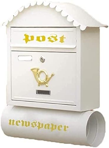 XKUN Gazete Tutucu lockwall Dağı Posta Kutusu Euro Posta Kutusu Duvara Montaj Posta Kutusu Beyaz