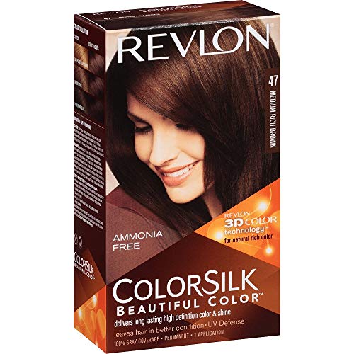 Revlon ColorSilk Saç Rengi, Orta Zengin Kahverengi [47 ]1 ea (3'lü Paket)