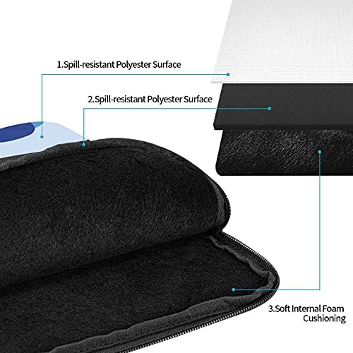 10 İnç İnç Laptop Çantası Kol Çantası Mavi Kamuflaj Dizüstü Su Geçirmez Bilgisayar Tablet Taşıma Çantası Kapak