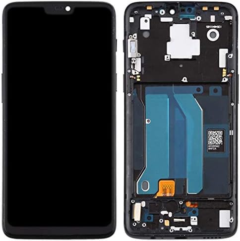 Fulvit TFT Malzeme LCD Ekran ve Digitizer Tam Meclisi için Çerçeve ile OnePlus 6 A6000 (Renk: Siyah)