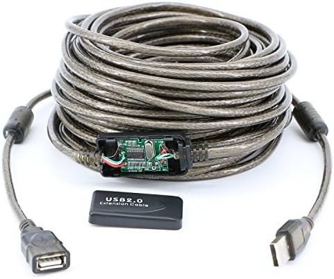Pasow USB 2.0 A Erkek-Dişi Uzatma Kablosu Yüksek Hızlı 480 Mbps (50 Feet (15m))