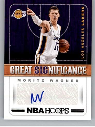 2018-19 Panini Çemberler Büyük Önem Basketbol Kartı 74 Moritz Wagner Otomatik İmza Los Angeles Lakers Resmi NBA Ticaret Kartı