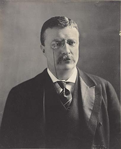 Theodore Roosevelt'in Fotoğrafı-1902'den Kalma Tarihi Eser - ABD Başkanı Portresi - (11 x 14) - Mat