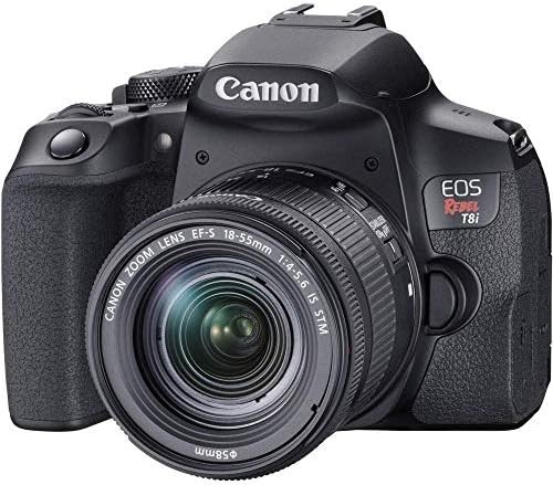 Canon EOS Rebel T8i 18-55mm Lensli DSLR Fotoğraf Makinesi (3924C002) + Canon EF-S 55-250mm Lens + 64GB Hafıza Kartı + Kılıf +
