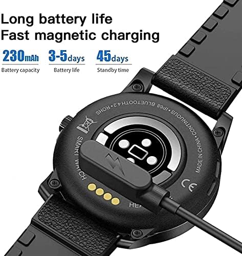 Smartwatch IP68 Su Geçirmez 256M Müzik Çalar Monitörü Erkekler ve Kadınlar için Bluetooth Çağrı Akıllı Saat-Gümüş Gri