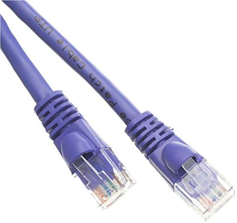 Cat6 6 İnç Snagless / Kalıplı Önyükleme Ethernet Yama Kablosu, 3'lü Paket, Mor (CNE36929)
