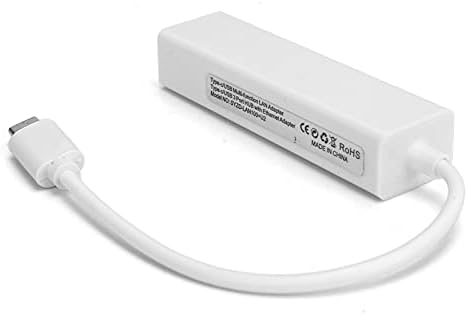 Vbestlıfe RJ45 Ethernet Adaptörü Tip C USB 2.0, Genişletmek 3 Limanlar, USB 2.0 Arayüzü / 1 Port RJ45, 100 M Ağ Kartı, Win XP