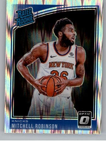 2018-19 Donruss Optik Şok Basketbol 163 Mitchell Robinson New York Knicks Puan Çaylak Resmi NBA Ticaret Kartı Panini Tarafından