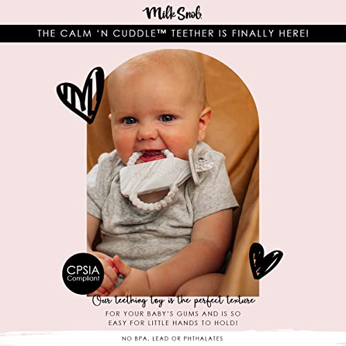 Milk Snob Calm ' n Cuddle Bebek Diş Kaşıyıcı-Bebeğin Diş Etlerini Çıkarmak için Gıda Sınıfı Silikon-Bebek Duşu Diş Çıkarma Oyuncağı,