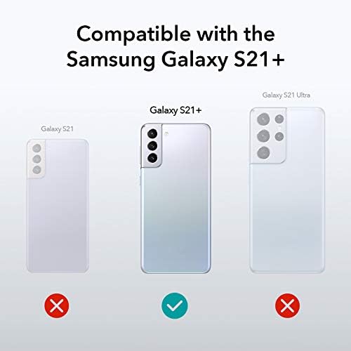 Samsung Galaxy S21 Plus (6.7 İnç) (2021) ile Uyumlu ESR Metal Kickstand Kılıfı [Güçlendirilmiş Düşme Koruması] [Dikey ve Yatay
