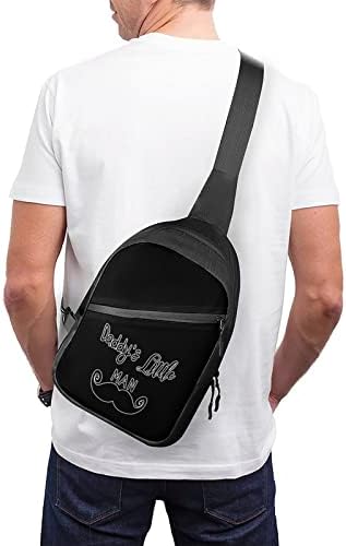Babanın küçük adam tek kollu çanta Crossbody omuz Seyahat Göğüs sırt çantası Katlanır Sırt Çantası Spor Alışveriş Yürüyüş İçin