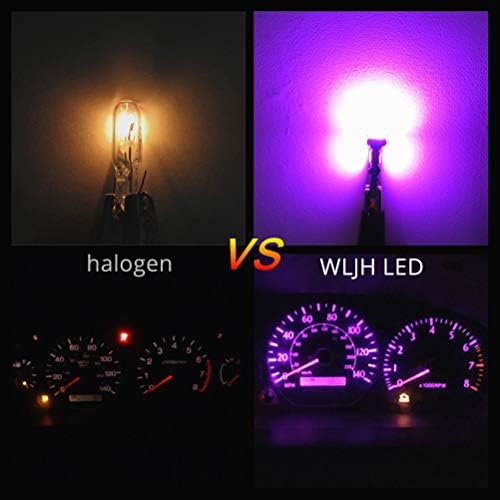 WLJH Yüksek Parlak Pembe Gösterge Paneli Küme Ölçer Kilometre Takometre Göstergesi uyarı lambası ampul Tam led ışık Kitleri Paketi