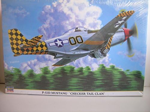 Hasegawa Modelleri----1/32 Ölçekli WW II P-51D Mustang -- Checker Kuyruk Klan - - - - Plastik Modeli Kiti